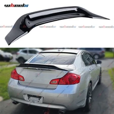 For 09-13 Infiniti G37 Sedan R Style Gloss Black Highkick Duckbill Trunk Spoiler
