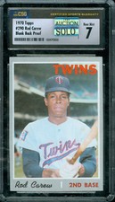 1970 TOPPS LOA # 290 ROD CAREW HOFer PROOF CGS 7 MAC SOLO FINEST $2500 CARD *