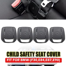 4x Rear Child Seat Anchor Cover For BMW 1 /3 Series X1 E84 E87 E90 F30 F35 Black