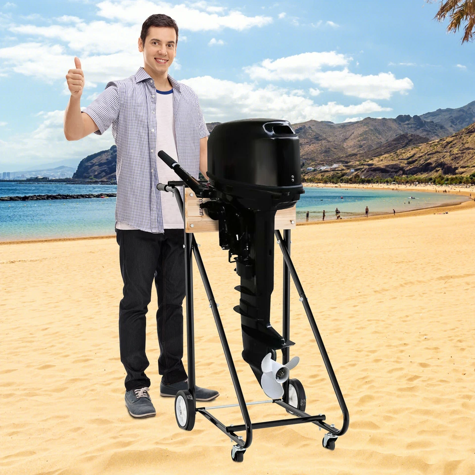 Außenborder Ständer auf Rädern Bootsmotor Motor Transportwagen 150KG - Bild 3 von 4