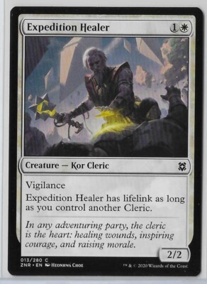 expedition cards mtg MTG Expedition Healer Zendikar Rising (ZNR) Common Magic Card #013/280  Unplayed