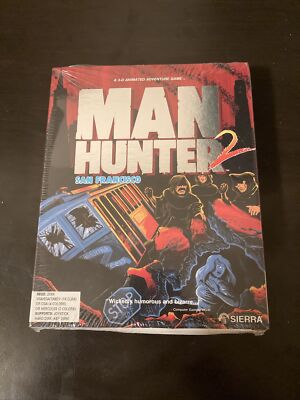 Man Hunter 2 San Francisco IBM Tandy & MS-DOS Compatibles Big Box NEW SEALED!!