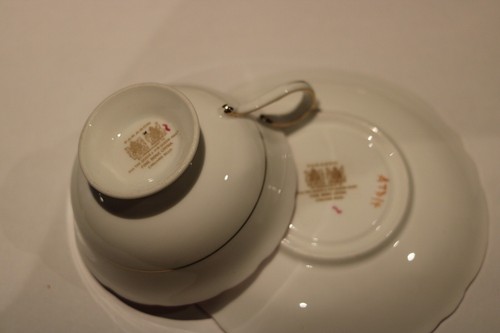 RARE PARAGON CUP & SAUCER WIDE MOUTH DOUBLE WARRANT PINK WITH CABBAGE ROSE - Picture 4 of 4