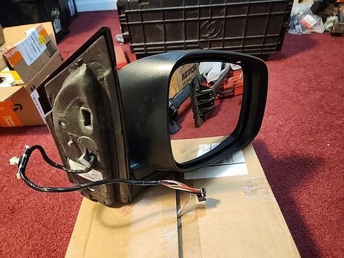 10-16 TOWN COUNTRY 11-20 CARAVAN RIGHT PASSENGER DOOR MIRROR SILVER BLIND SPOT