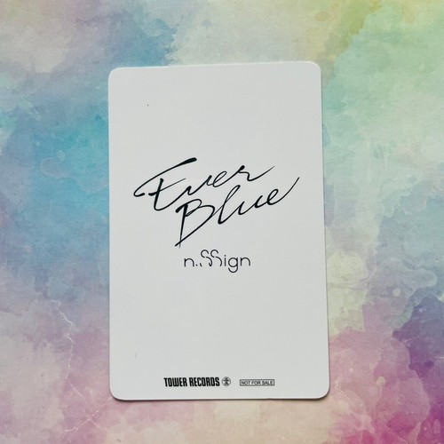 n.SSign EVERBLUE JAPAN 2nd SINGLE photocard TowerRecords Luckydraw - Picture 15 of 31