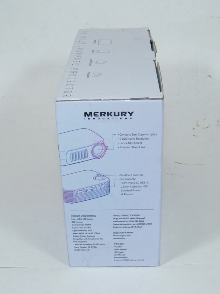 MERKURY INNOVATIONS LUMENSE GEN PROJECTOR MI-P001U-199 - Image 2 of 4