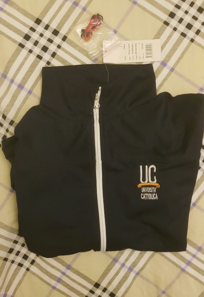 Felpa Tuta Università Cattolica Sacro Cuore Taglia S Uomo Blu Navy UniCatt  nuova