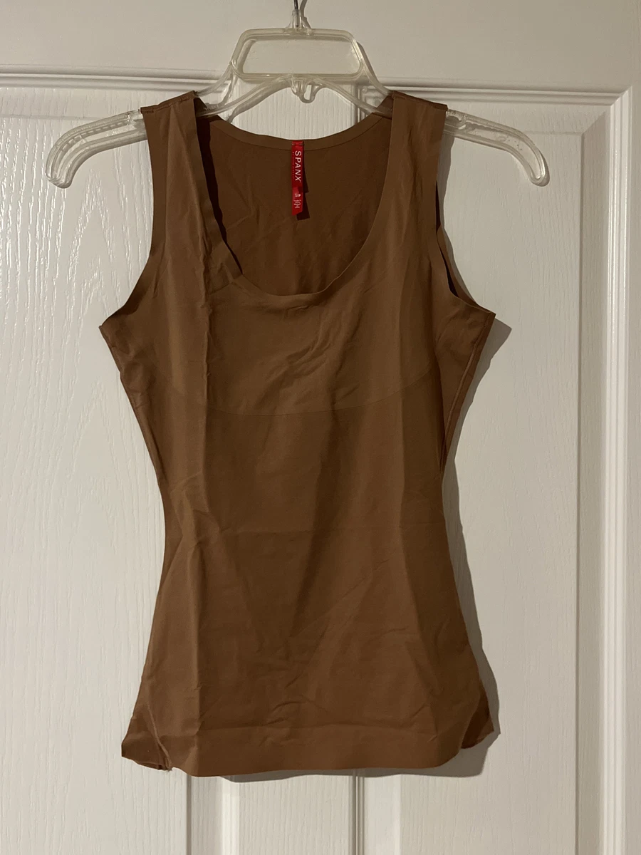 Spanx Trust Your Thinstincts Tank Top Cafe Au Lait Small A306088