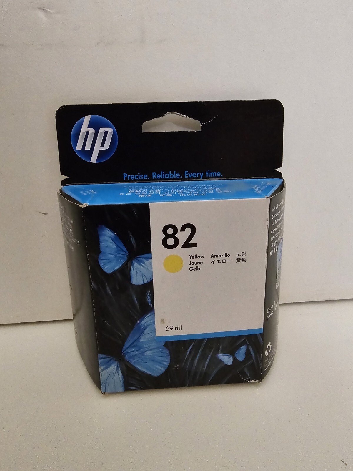 NEW HP 82 Yellow Ink Cartridge HP C4913A 69ml DesignJet Toner Cartridge ...