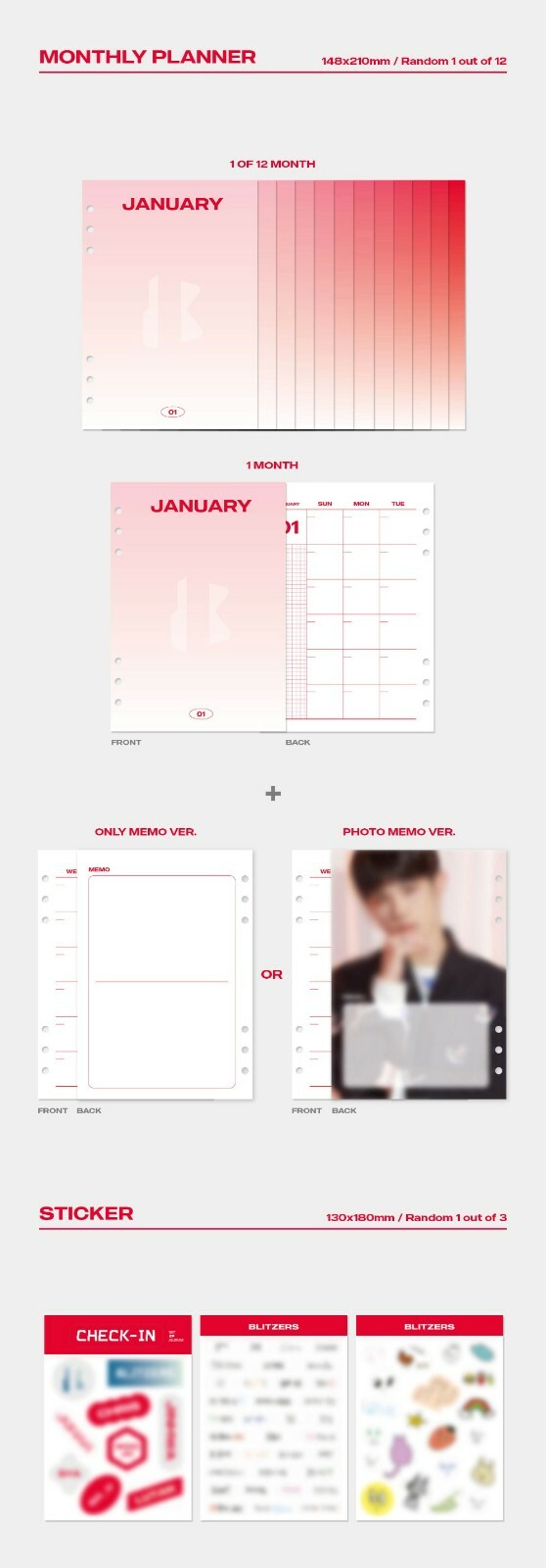 BLITZERS - CHECK-IN Album CD+Photobook+Photocard+Toon card+Diary Index