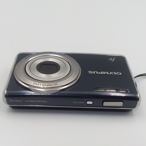 Olympus FE-4010 Digital Camera 12MP 4x Zoom Battery Charger Case Tested Working - Picture 5 of 10
