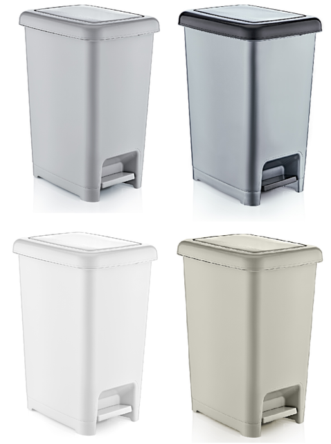 Great Plastic Pedal Bin Class Decorated Iml Grey Kitchen Black