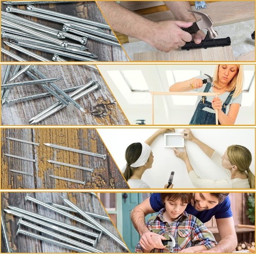700Pcs Hardware Nails for Hanging Pictures Assorted Kit up to 2-Long Picture - Picture 7 of 12