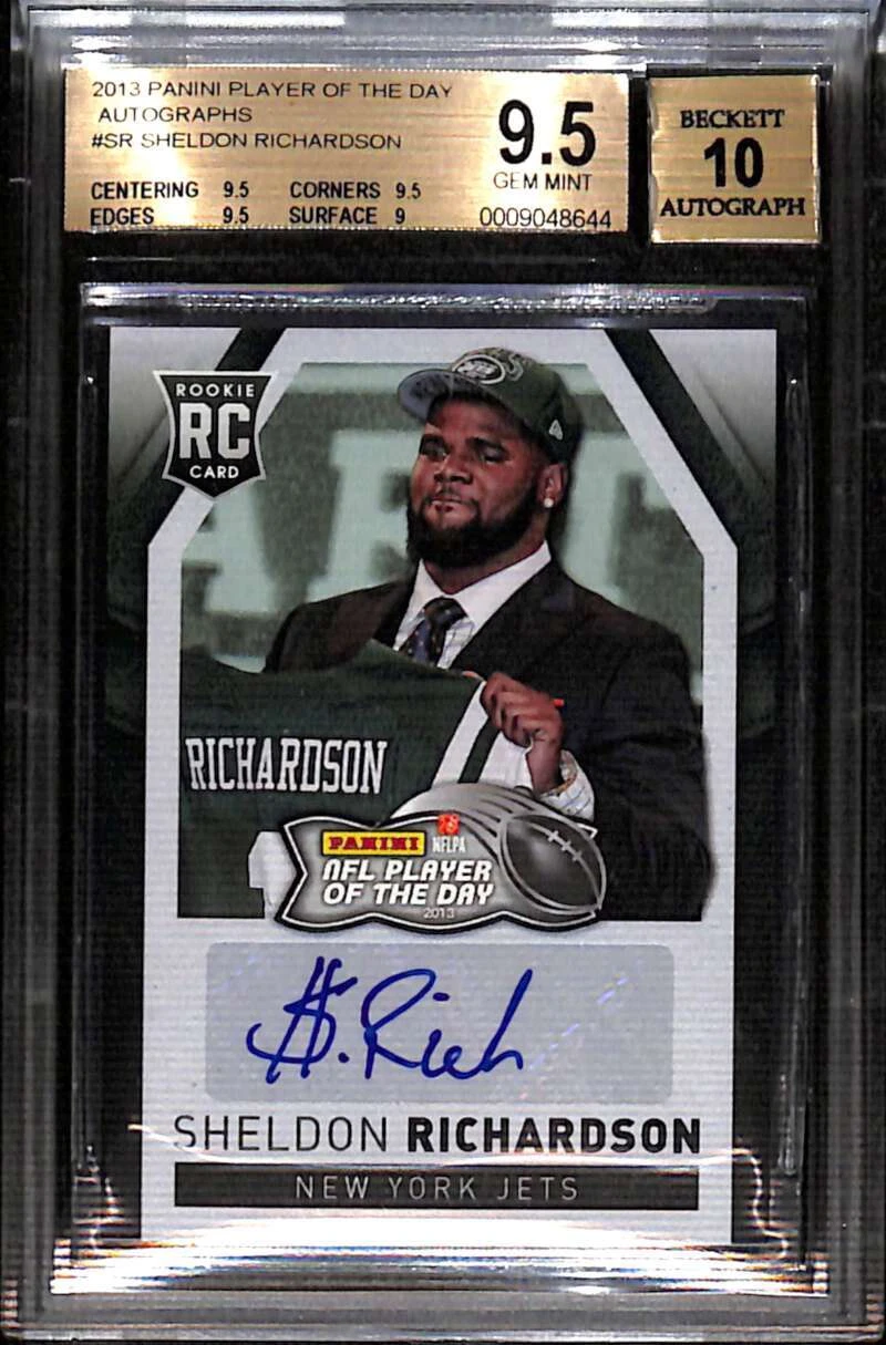 Sheldon Richardson Panini NFL Player of the Day #91 Autograph