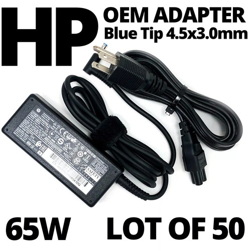 Viel 50 Original HP Netzteil 19.5V 3.33A 65W 4.5mm Laptop Ladegerät & Cord