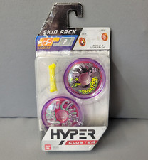 Hyper Cluster Yo-Yo Skin Pack Rolling Stamina Build and Customize Ban Dai Purple