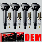 Brand 4X OEM Ignition Coil & 4X Iridium Spark Plugs For Toyota Tacoma 2.7L UF495