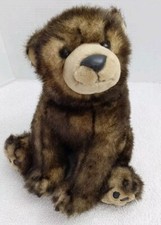 Toys R Us Animal Alley Bear Stuffed Brown Plush Realistic Toy Collectibles