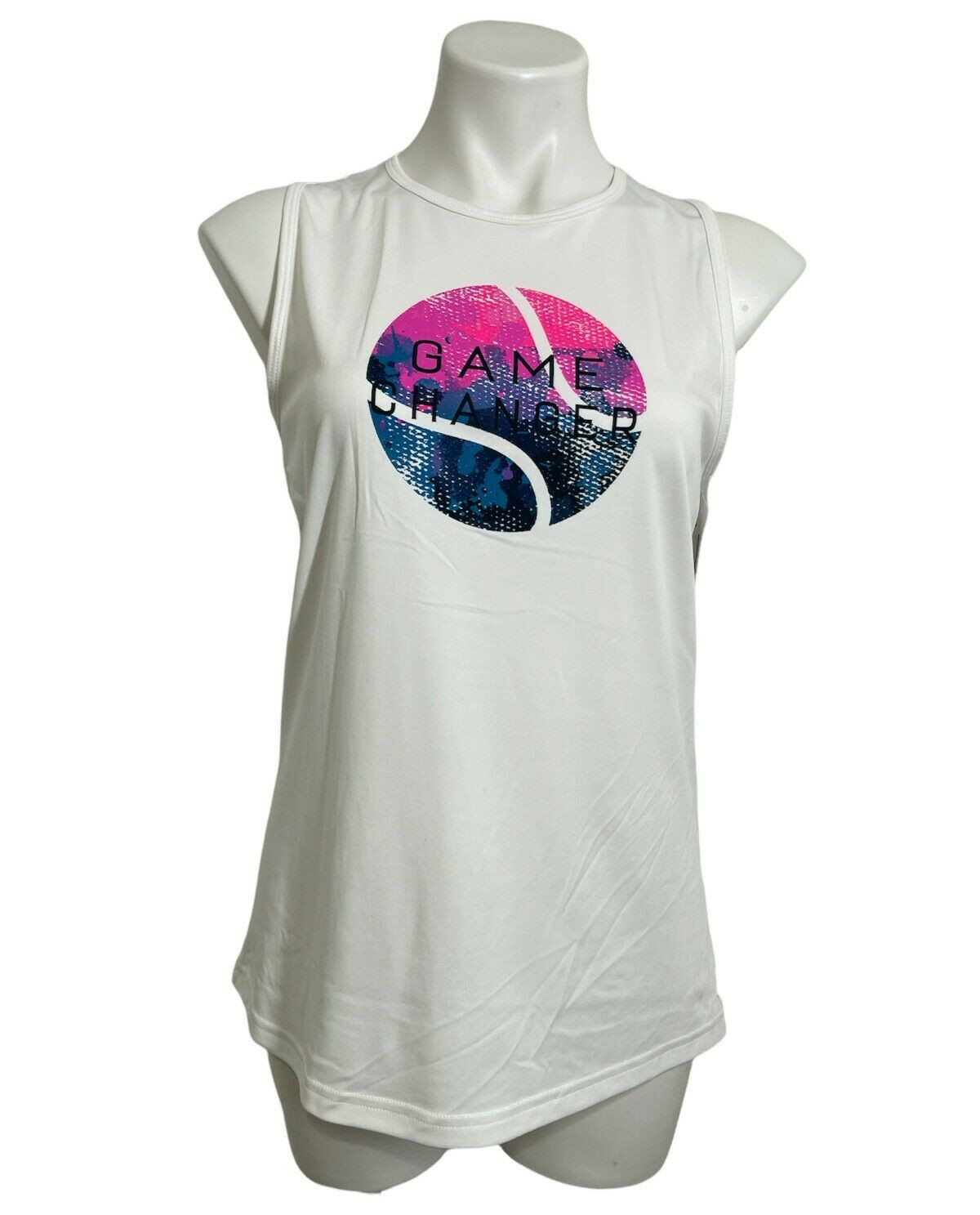 Camiseta sin mangas Prince grande de mimbre con gráficos lisos de tenis para mujer "Game Changer"