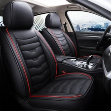 5 Seats Full Set Car Seat Covers Front Rear Seat Cushion Protector Universal Fit