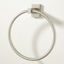 Signature Hardware -Helsinki Collection Towel Ring - Brushed Nickel