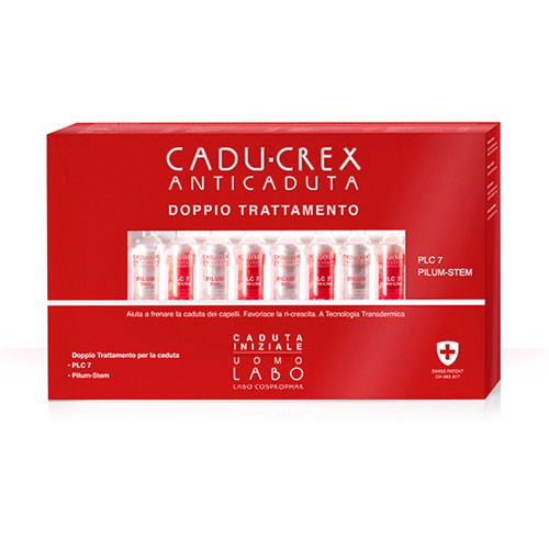 LABO CADU-CREX PLC7 PILUM-STEM Ricrescita Capelli Caduta INIZIALE UOMO 20 Fiale