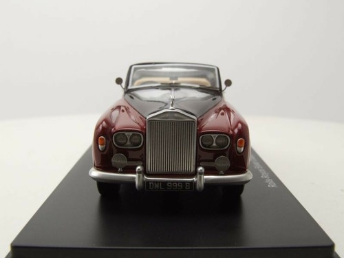 neo 1/43 Rolls Royce Silver Cloud III Convertible, dunkelrot/schwarz, RHD 1964 - Picture 3 of 6