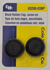 (2) Cole Hersee 83280-03 Waterproof Pushbutton Caps  Black 5/8"-32 Thread 2 pack