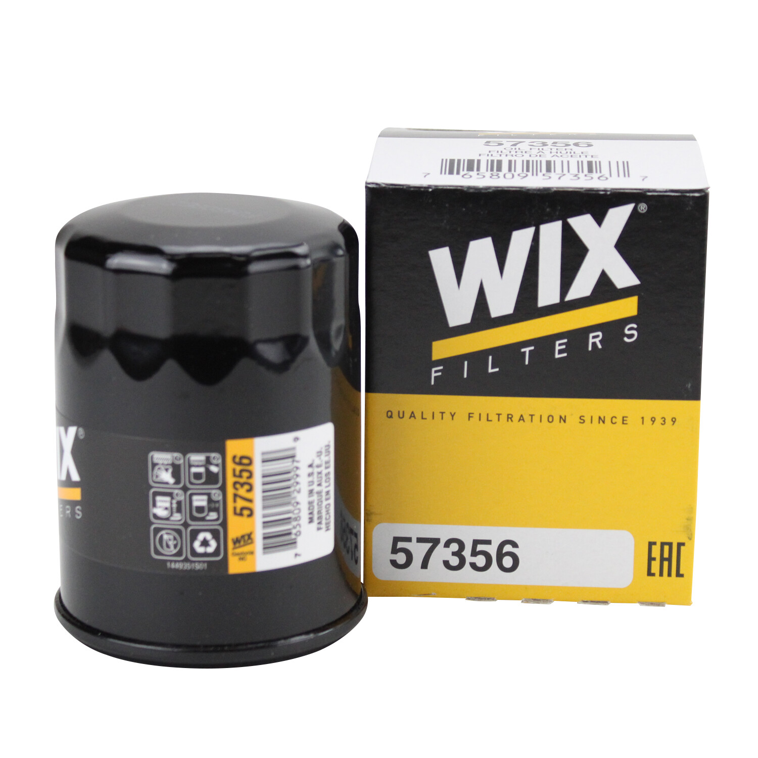 WIX Engine Oil Filter 57356 for Acura Dodge Honda Hyundai Infiniti Mazda Nissan