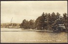 North Sebago, Maine RPPC 1937 Eastern Illustrating Co. Homes on Lake Beach