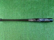 NEW YORK METS DILSON HERRERA AUTOGRAPHED GAME USED BASEBALL BAT