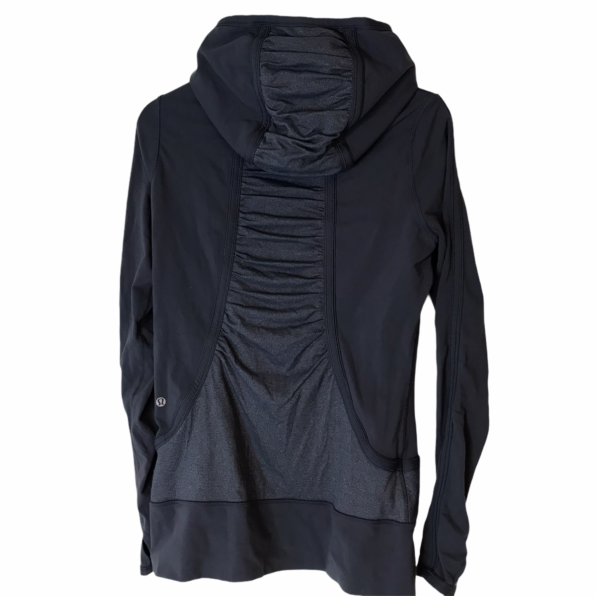 Vintage LULULEMON Full Zip Jacket, Gray. Ruched Women's 8 Vintage LULULEMON Full Zip Jacket, Gray. Ruched Women's 8