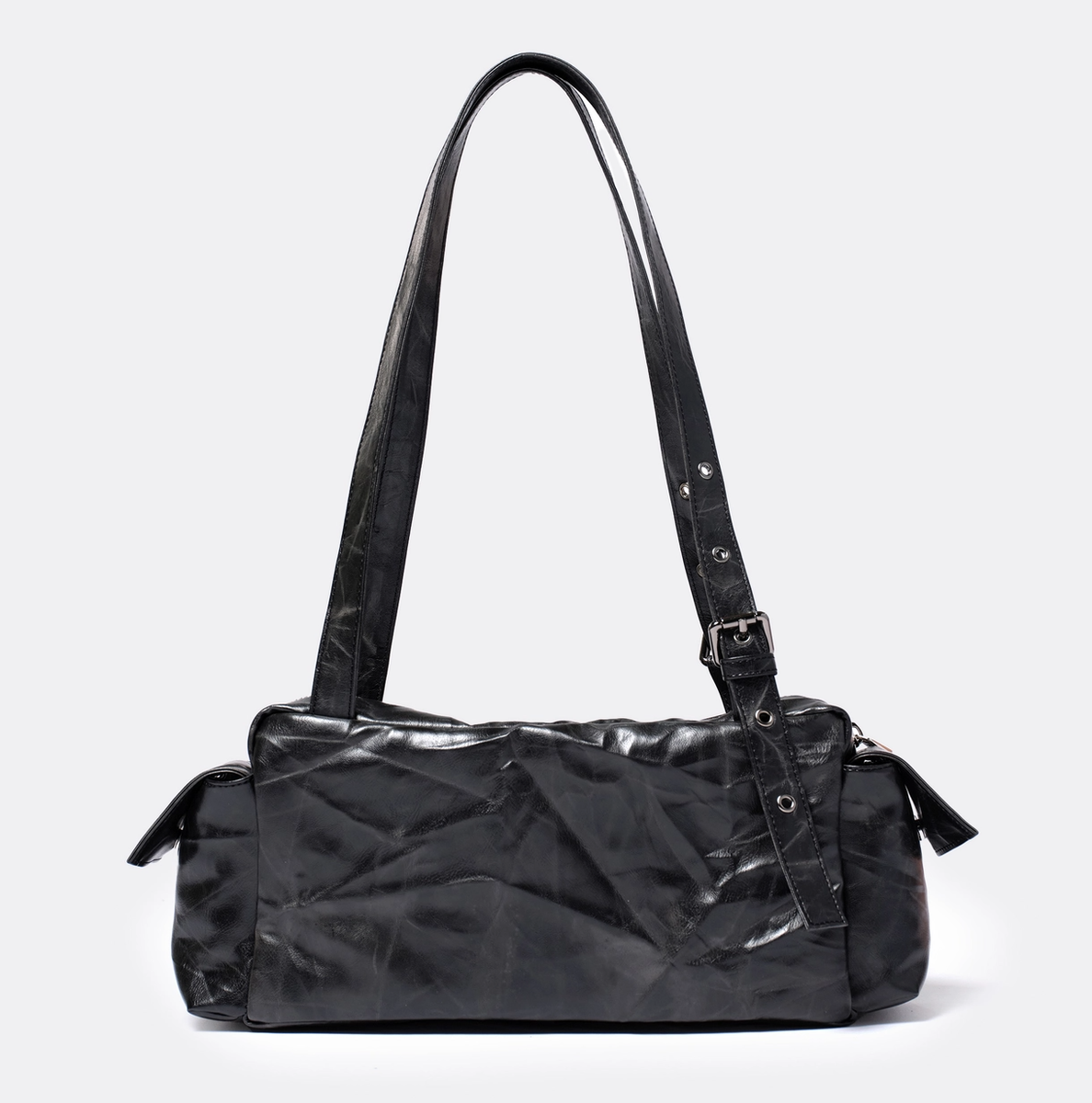 SAMO ONDOH Pocket Utility Bag M Origami Black Shoulder Bag