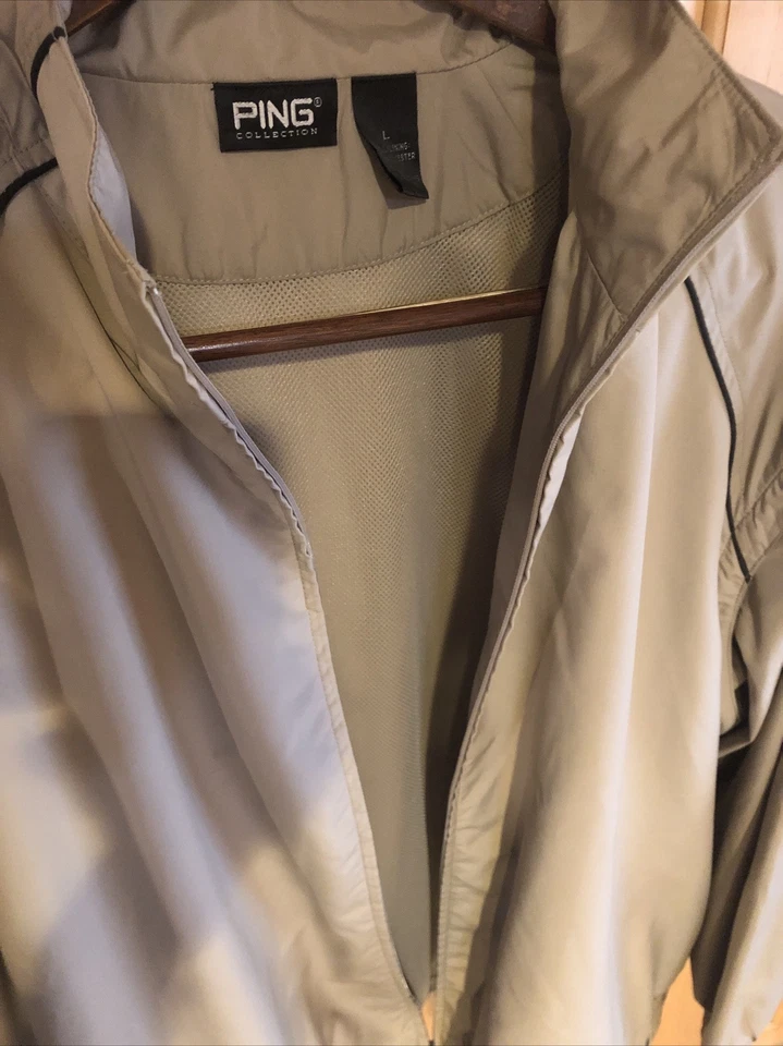 Mens Lg Ping Collection Pullover Wind Jacket Zip Off  Golf Removable Sleeves - Image 4 of 4