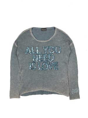 princess goes hollywood Pullover Wool/Cashmere rhinestone print Size 42