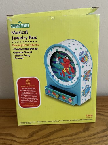 Joyero musical Dancing Elmo 2004 215-11 nuevo todavía en caja - Imagen 7 de 7