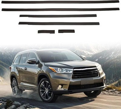 6Pcs Center Roof Drip Weatherstrip Molding Left & Right for Toyota Highlander/Hi