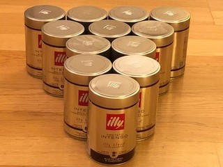 See Note 12 x EMPTY ILLY 'INTENSO' COFFEE TINS (250 gm)