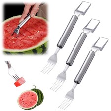 Wassermelonenschneider mit Gabel 2 in 1 Edels...