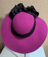 Vintage Sonni San Francisco Lancaster Fuchsia 100 Wool Women s Hat
