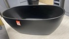 Ex display Black Freestanding Bath 1700 x 90 Mm Matt Finish Acrylic Solid