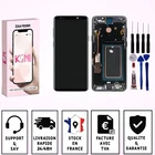 Screen for Samsung Galaxy S9 Plus G965 touch glass chassis - black - LCD / black