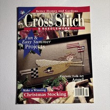 Vintage Cross Stitch and Needlework Magazine August 1999 spring crossstitch