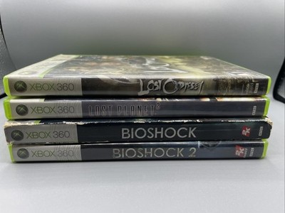 Xbox 360 Game Lot: Lost Odyssey Disc 1-4 (2008) Lost Planet 2, Bioshock 1 & 2