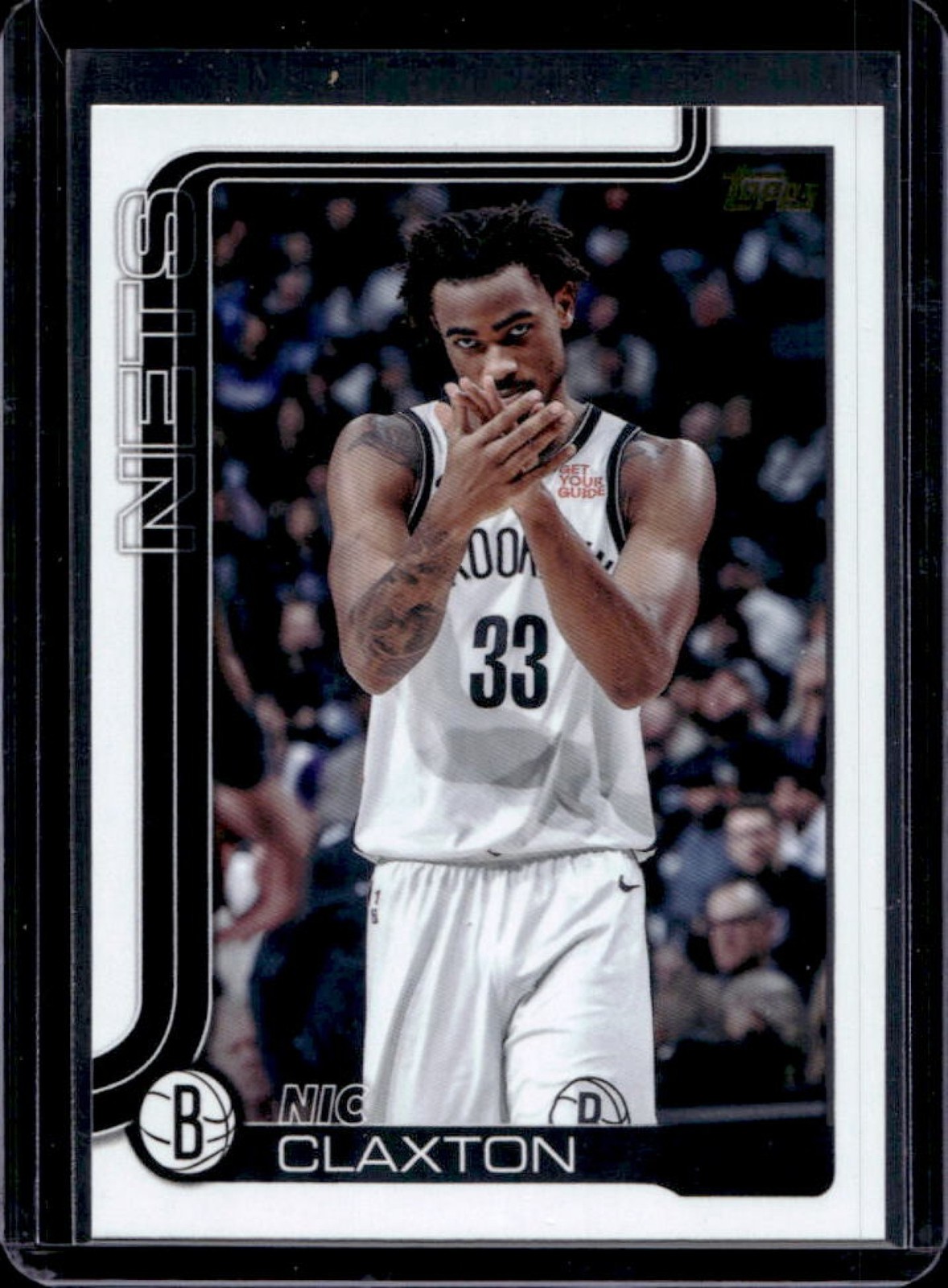 2025-26 Topps Nic Claxton Golden Mirror Image Variation #10 Nets
