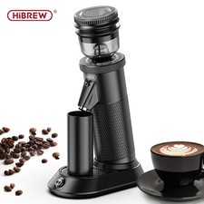 HiBREW G5 Electric Coffee Grinder 48mm Conical Burr Single Dose Espresso Black