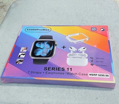 Watch Series 11 S5000 Pro Max Combo Set 46mm GPS Bluetooth Health Monitor