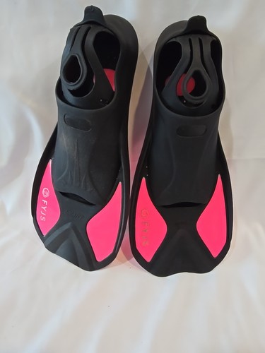 FYJS Short Swim Fins Travel Size Diving Flippers with Mesh Carrying Bag, Pink - Picture 5 of 11