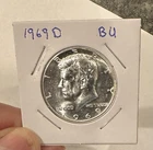 1969 D KENNEDY HALF DOLLAR 40% SILVER USA 50 CENT - BU Condition