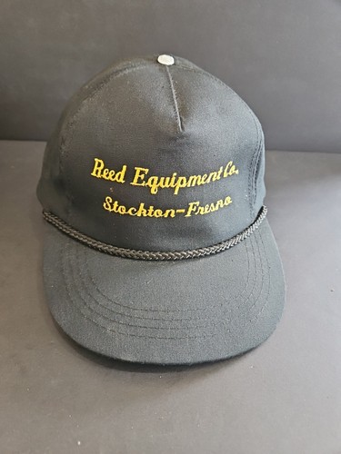REED EQUIPMENT CO. RARE VINTAGE STOCKTON & FREESNO CAL.  ADJUSTABLE SNAPBACK HAT